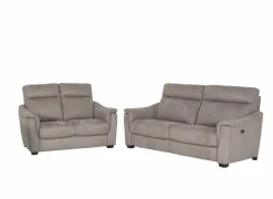 Zetel Centanni 2,5+2-zit - stof - grijs met relax