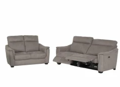 Zetel Centanni 2,5+2-zit - stof - grijs met relax