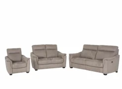 Zetel Centanni 2,5+2+1-zit - stof - grijs met relax