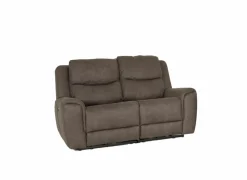 Zetel Cluny 2-zit - stof - bruingrijs met relax