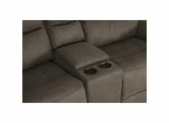 Zetel Cluny 2-zit - stof - bruingrijs met relax