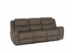 Zetel Cluny 3-zit - stof - bruingrijs met relax