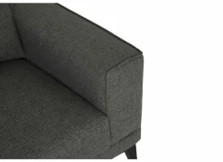 Zetel Colt 2-zit - stof - grijs