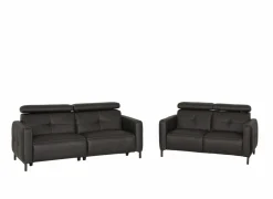 Zetel Dervaux 3+2-zit - stof - antraciet met relax