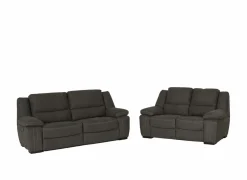 Zetel Elle 3+2-zit - stof - bruin met relax