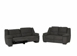 Zetel Elle 3+2-zit - stof - bruin met relax