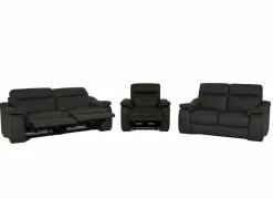 Zetel Final 2,5+2+1-zit - leder - shalegrey