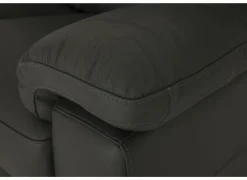 Zetel Folk 2,5+2-zit - leder - antraciet met relax