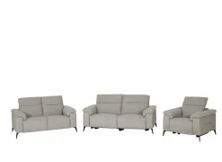 Zetel Funk 3+2+1-zit - stof - grijs met relax