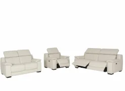 Zetel Grass 2,5+2+1-zit - leder - frost met relax