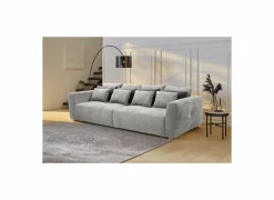 Zetel Gulliver 4-zit - stof - grijs