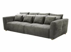 Zetel Gulliver 4-zit - stof - grijs