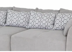 Zetel Gulliver 4-zit - stof - grijs