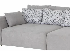 Zetel Gulliver 4-zit - stof - grijs