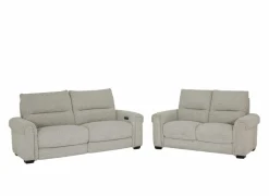 Zetel Hana 2,5+2-zit - stof - oyster met relax