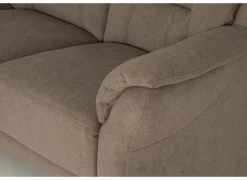 Zetel Marente 3+2+1-zit - stof - bruin met poef