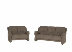 Zetel Marente 3+2-zit - stof - bruin