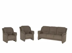 Zetel Marente 3+1+1-zit - stof - bruin