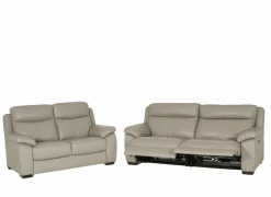 Zetel Mohawk 2,5+2-zit - leder - grijs met relax