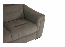 Zetel Notch 2,5+2-zit - stof - donkergrijs met relax