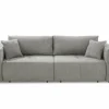 Zetel Relax Bigsofa 4-zit - stof - chenil lichtgrijs