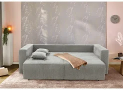 Zetel Relax Bigsofa 4-zit - stof - chenil lichtgrijs