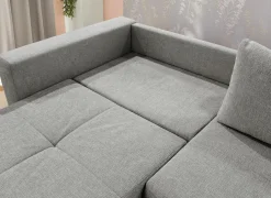 Zetel Relax Bigsofa 4-zit - stof - chenil lichtgrijs