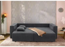 Zetel Relax Bigsofa 4-zit - stof - chenil antraciet