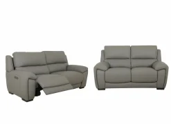 Zetel Sneak 2,5+2-zit - leder - elephant