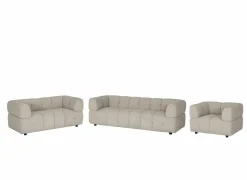 Zetel Tortuga 3-zit - stof - beige