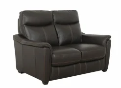 Zetel Wise 2-zit - leder - walnut