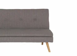 Zetelbed Fjord 1 persoons - 183x86cm - stof - grijs