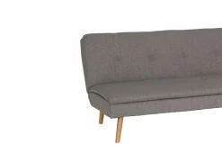 Zetelbed Fjord 1 persoons - 183x86cm - stof - grijs