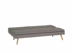 Zetelbed Fjord 1 persoons - 183x86cm - stof - grijs