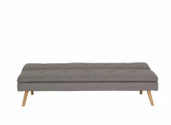 Zetelbed Fjord 1 persoons - 183x86cm - stof - grijs