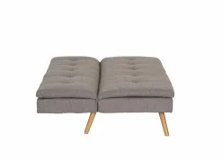 Zetelbed Fjord 1 persoons - 183x86cm - stof - grijs