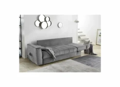 Zetelbed Rick 2-zit - stof - lichtgrijs