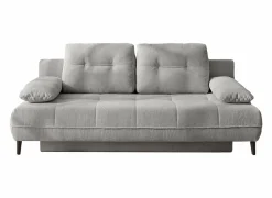 Zetelbed Till 2-persoons - stof - lichtgrijs met opbergruimte