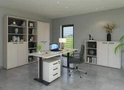 Zit sta bureau Flexo-1 180x80xH73-123cm - decor - bolivar wood