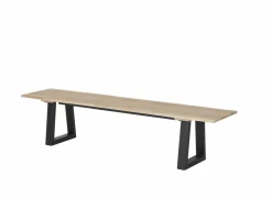 Zitbank Sherwood 180cm - eik massief - naturel